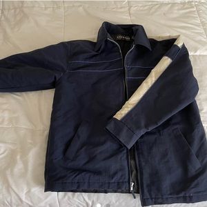 blue fall jacket !